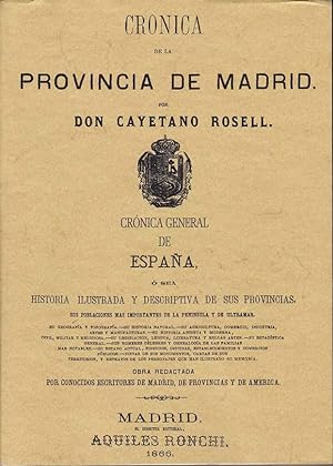 CRONICA DE LA PROVINCIA DE MADRID