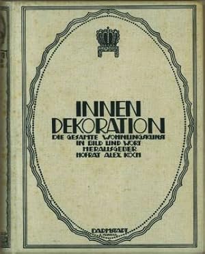 Bild des Verkufers fr Innendekoration. Die gesamte Wohnungskunst in Bild und Wort. XXVII. Jg., 1916. zum Verkauf von Antiquariat Weinek