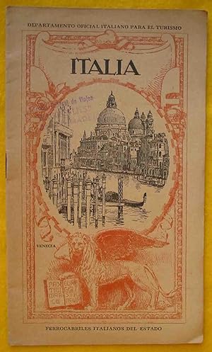 Seller image for FOLLETO TURISMO : ITALIA for sale by Librera Maestro Gozalbo