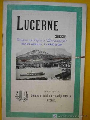 Seller image for LUCERNE. SUISSE. 1911 for sale by Librera Maestro Gozalbo