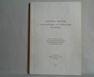 Hippias maior. Untersuchungen zur Echtheitsfrage des Dialogs. Inaugural-Dissertation.