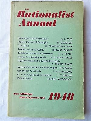 Imagen del vendedor de THE RATIONALIST ANNUAL for the Year 1948 a la venta por Douglas Books