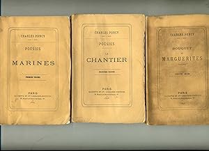 POESIES ( 5 volumes ) : MARINES - LE CHANTIER - BOUQUET DE MARGUERITES - LA CHANSON DE CHAQUE MET...