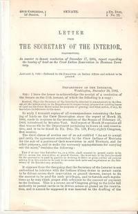 LETTER FROM THE SECRETARY OF THE INTERIOR, TRANSMITTING.REPORT REGARDING THE LEASING OF LAND ON T...