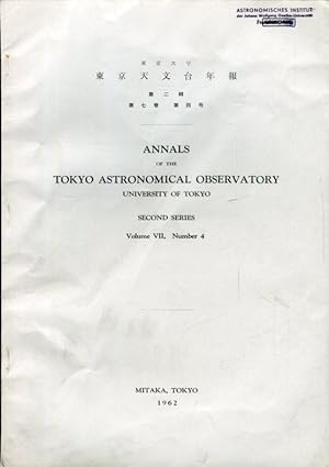 Seller image for POLARIGRAPHIS OBSERVATIONS OF THE SOLAR CORONA AT THE TOTAL ECLIPSE ON OCTOBER 12, 1958 IN THE SOUTHERN PACIFIC. / ON THE CHARACTERISTIC MOTION AND THE CRITICAL ARGUMENT OF ASTEROID (279) THULE. / THREE-COLOR PHOTOMETRY OF B8-A2 STARS (II). for sale by Antiquariat am Flughafen