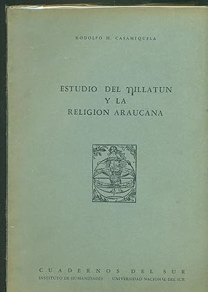 Imagen del vendedor de ESTUDIO DEL NILLATUN Y LA RELIGIN ARAUCANA a la venta por Valentin Peremiansky