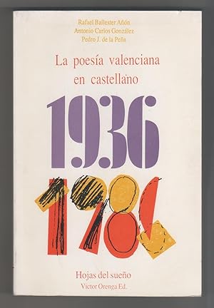 Imagen del vendedor de Poesa valenciana en castellano. 1936-1986 a la venta por Librera El Crabo