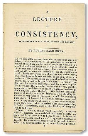 A Lecture on Consistency, as Delivered in New York, Boston and London
