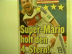 Super-Mario holt den 4. Stern!. Berliner Kurier - 14. Juli 2014, Zeitung zur Fußball - WM 2014 in...