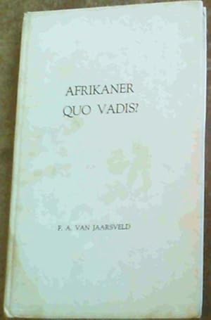 Bild des Verk�ufers f�r Afrikaner Quo Vadis? zum Verkauf von Chapter 1
