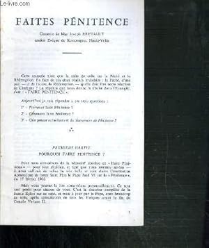 Seller image for FAITES PENITENCE for sale by Le-Livre
