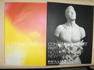 PHILLIPS de PURY & LUXEMBOURG Contemporary Art *. Part I + Part II. 2 Bände. New York, 11 & 12 No...