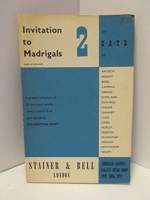 Immagine del venditore per INVITATION TO MADRIGALS 2; venduto da Counterpoint Records & Books