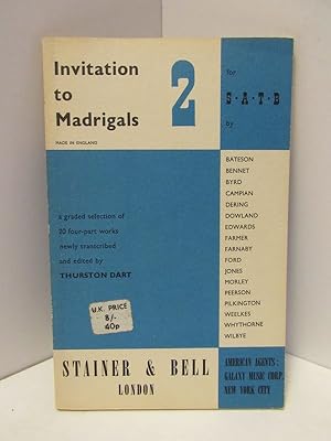 Seller image for INVITATION TO MADRIGALS 2; for sale by Counterpoint Records & Books