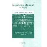 Seller image for Solutions Manual to accompany Corporate Finance for sale by Modernes Antiquariat an der Kyll