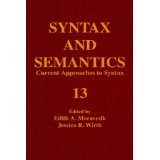 Seller image for Syntax and Semantics, Volume 13: Current Approaches to Syntax for sale by Modernes Antiquariat an der Kyll