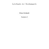 Seller image for Lehrbuch der Mathematik. Analysis I. Zum Studium und Selbststudium for sale by Modernes Antiquariat an der Kyll