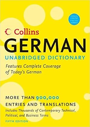 Seller image for Collins German Unabridged Dictionary 5th Edition for sale by Modernes Antiquariat an der Kyll