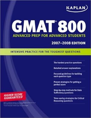 Bild des Verkufers fr Kaplan GMAT 800 2007-2008 (Kaplan GMAT 800) [Taschenbuch] zum Verkauf von Modernes Antiquariat an der Kyll