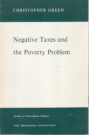 Seller image for Negative Taxes and the Poverty Problem for sale by Jonathan Grobe Books