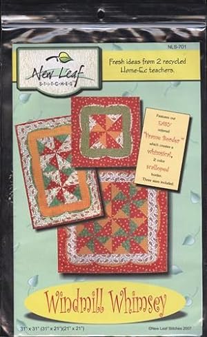 Windmill Whimsey New Leaf Stitches Small Quilt Pattern NLS 701