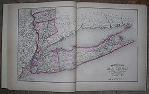 New Topographical Map of the State of New York Made from Official Records and Actual Surveys.