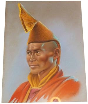 Original Pastel - Tibetan Monk