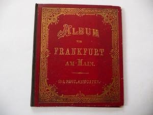 - Album von Frankfurt am Main. 24 Phot. Ansichten. - Leporello-Album mit 13 Blatt mit 35 Ansichte...