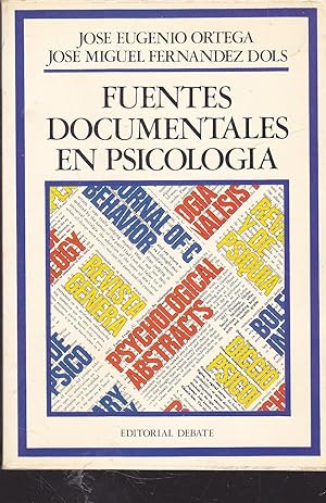 FUENTES DOCUMENTALES EN PSICOLOGIA