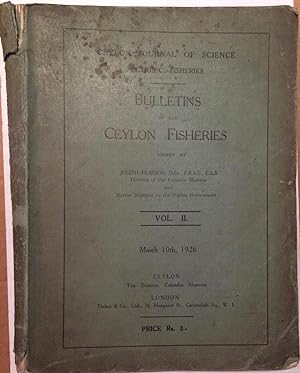 Seller image for Bulletins of the Ceylon Fisheries. Volume II for sale by Arthur Probsthain