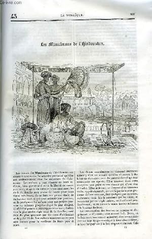 Seller image for LA MOSAIQUE, NOUVEAU MAGASIN PITTORESQUE UNIVERSEL, LIVRE DE TOUT LE MONDE ET DE TOUS LES PAYS, N43 for sale by Le-Livre