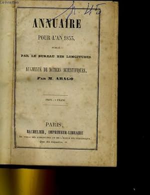 Bild des Verkufers fr ANNUAIRE POUR L'AN 1853 zum Verkauf von Le-Livre