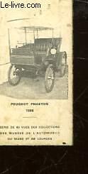 Seller image for CARTE / GRAVURE - PEUGEOT PHATEON 1898 for sale by Le-Livre
