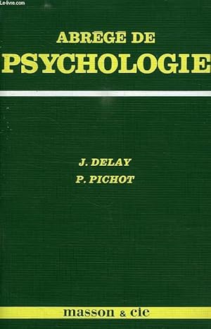 Bild des Verkufers fr ABREGE DE PSYCHOLOGIE zum Verkauf von Le-Livre
