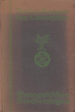 Verhandlungen des deutschen evangelischen Kirchentages 1919. Dresden 1.-5. IX. 1919.