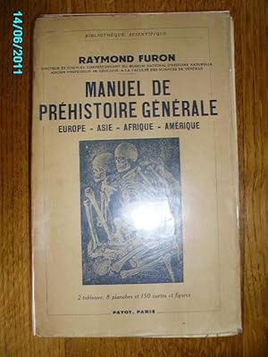 Seller image for MANUEL DE PREHISTOIRE GENERALE for sale by Bibliofolie