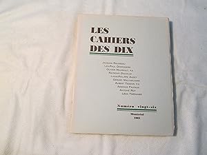Imagen del vendedor de Les Cahiers des Dix. Numro 26. a la venta por Doucet, Libraire/Bookseller