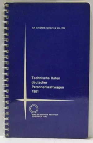 Technische Daten Deutscher Personenkraftwagen 1981