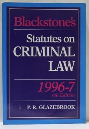 Statutes On Criminal Law
