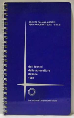 Dati Tecnici Delle Autovetture Italiane 1981