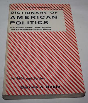 Bild des Verkufers fr Dictionary Of American Politics zum Verkauf von H4o Books