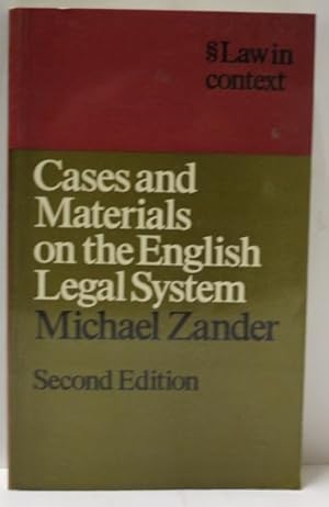 Cases And Materials On The English Legal System