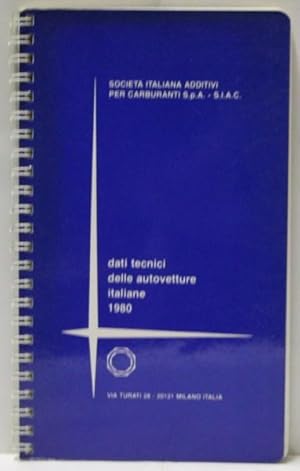 Dati Tecnici Delle Autovetture Italiane 1980