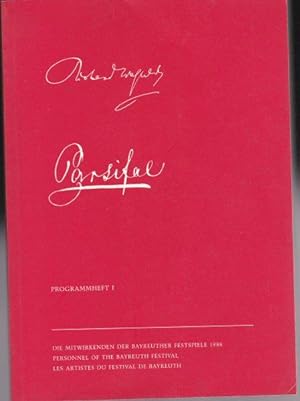 Bayreuther Festspiele Programmheft 1 1988 Parsifal