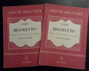 Riggoletto Gesang und Klavier, Holdes Mädchen, sieh' mein Leiden