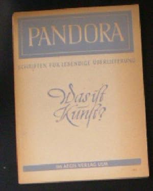 Bild des Verkufers fr Pandora, Schriften fr lebendige berlieferungen 8 / 9, Was ist Kunst? zum Verkauf von Versandantiquariat Karin Dykes