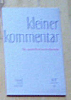 Seller image for Kleiner Kommentar, Der zweite Brief and die Korinther, NT 8 for sale by Versandantiquariat Karin Dykes