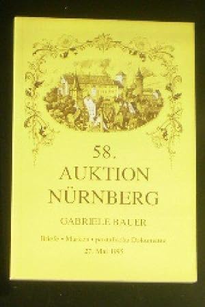 58. Auktion Nürnberg, Gabriele Bauer, Briefe, Marken, postalische Dokumente, 17. Mai 1995