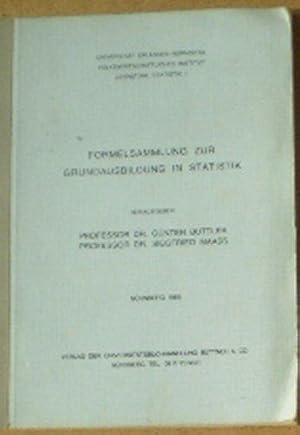 Bild des Verkufers fr Formelsammlung zur Grundausbildung in Statistik zum Verkauf von Versandantiquariat Karin Dykes