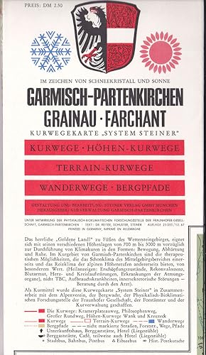 Bild des Verkufers fr Garmisch-Partenkirchen, Grainau-Farchant, Kurwegkarte zum Verkauf von Versandantiquariat Karin Dykes